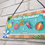 Summer Garden Hot Tub Accessories Garden Decor Plaque Swimming