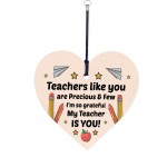 Teacher Thank You Wooden Keyring Appreciation Teacher Leaving 