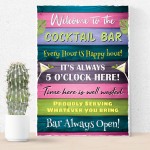 Cocktail Bar Welcome Plaque Bar Accessories Garden Bar Home 