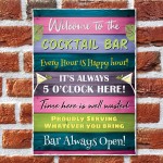 Cocktail Bar Welcome Plaque Bar Accessories Garden Bar Home 