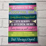 Cocktail Bar Welcome Plaque Bar Accessories Garden Bar Home 