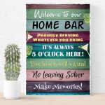 Bar Accessories for Home Pub Bar Welcome Sign Outside Garden 