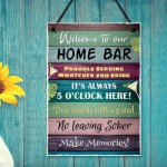 Bar Accessories for Home Pub Bar Welcome Sign Outside Garden 