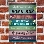 Bar Accessories for Home Pub Bar Welcome Sign Outside Garden 