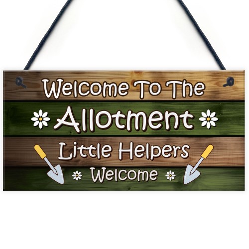 Allotment Sign Hanging Garden Shed Plaque Welcome Sign Gift