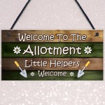 Allotment Sign Hanging Garden Shed Plaque Welcome Sign Gift