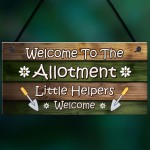 Allotment Sign Hanging Garden Shed Plaque Welcome Sign Gift