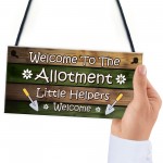 Allotment Sign Hanging Garden Shed Plaque Welcome Sign Gift