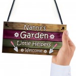 Garden Sign Hanging Wall Plaque Gift For Nan Nanny Summerhouse