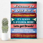 Welcome Sign For Home Bar Pub Bar Accessories For Home Garden