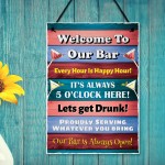 Welcome Sign For Home Bar Pub Bar Accessories For Home Garden