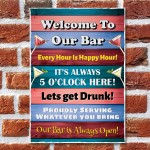 Welcome Sign For Home Bar Pub Bar Accessories For Home Garden
