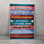 Welcome Sign For Home Bar Pub Bar Accessories For Home Garden