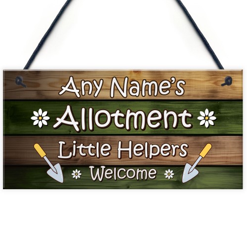  Allotment Sign Personalised Hanging Sign For Garden Summerhouse