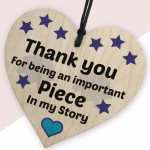 Gift For Teacher THANK YOU Gift Wooden Heart Leaving School