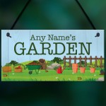 Personalised Garden Sign And Plaque For Home Gift For Him Her