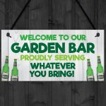 Funny Garden Bar Sign Welcome Home Bar Sign Garden Shed