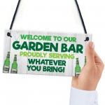 Funny Garden Bar Sign Welcome Home Bar Sign Garden Shed