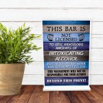 Man Cave Bar Shed Sign Standing Plaque Gift For Men Funny