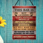 Bartender License Plaque Bar Signs For Home Pub Bar Garden