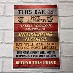 Bartender License Plaque Bar Signs For Home Pub Bar Garden