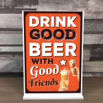 Novelty Bar Sign Standing Plaque Home Bar Man Cave Decor Bar