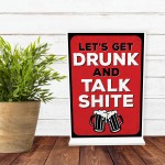 Funny Standing Sign For Home Bar Man Cave Shed Alcohol Beer Sign