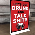 Funny Standing Sign For Home Bar Man Cave Shed Alcohol Beer Sign