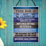 Funny Hanging Bar Sign For Man Cave Home Bar Shed Pub Wall Sign