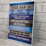 Funny Hanging Bar Sign For Man Cave Home Bar Shed Pub Wall Sign