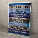 Funny Hanging Bar Sign For Man Cave Home Bar Shed Pub Wall Sign