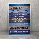 Funny Hanging Bar Sign For Man Cave Home Bar Shed Pub Wall Sign