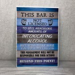 Funny Hanging Bar Sign For Man Cave Home Bar Shed Pub Wall Sign