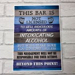 Funny Hanging Bar Sign For Man Cave Home Bar Shed Pub Wall Sign