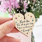 Special Thank You Gift Wooden Keyring Friendship Gift Teacher