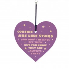 Cousin Gift Wooden Heart Keyring Cousin Birthday Gift For Him