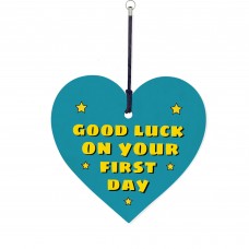Good Luck On Your First Day At School Nursery Wood Keyring