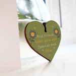 BEST FRIEND KEYRING Wood Heart Friendship Gifts For Him Her