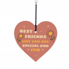 Novelty Best Friend Wood Heart Keyring Friendship Gifts