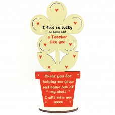 Teacher Gift Thank You School Nursery Pre School Leaving Flower