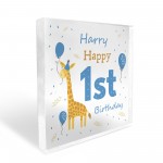 Personalised Happy 1st Birthday Gift For Baby Boy Son Grandson