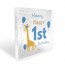 Personalised Happy 1st Birthday Gift For Baby Boy Son Grandson