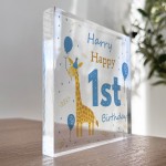 Personalised Happy 1st Birthday Gift For Baby Boy Son Grandson