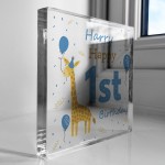 Personalised Happy 1st Birthday Gift For Baby Boy Son Grandson