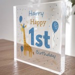 Personalised Happy 1st Birthday Gift For Baby Boy Son Grandson