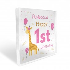 Personalised Happy 1st Birthday Gift For Baby Girl Daughter
