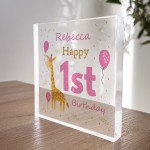 Personalised Happy 1st Birthday Gift For Baby Girl Daughter