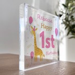 Personalised Happy 1st Birthday Gift For Baby Girl Daughter