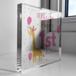 Personalised Happy 1st Birthday Gift For Baby Girl Daughter