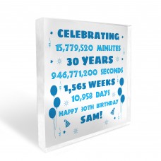 Personalised 30th Birthday Gift For Son Brother Dad Uncle
